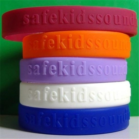 Embossed Silicone Wristbands - The Wristband Company